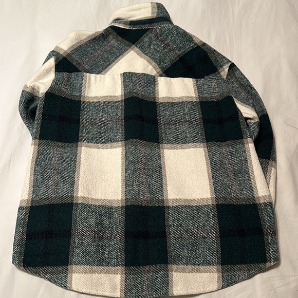 BB Dakota by Steve Madden Plaid Shacket Evergreen Plaid Size Medium - Picture 12 of 15